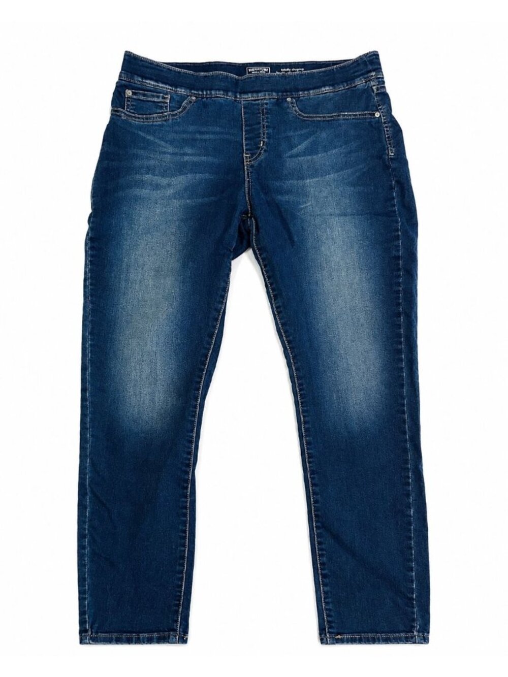 Levi Strauss Women's Dark Wash Skinny Jeans 16M Mid Rise Stretch Denim
